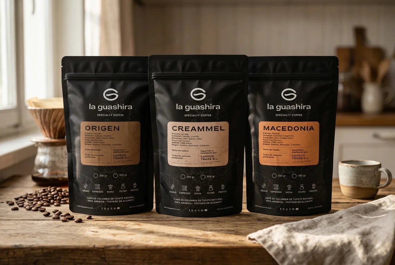 Pack Café Colombiano 3×500 g – Café de Especialidad Tostado Artesanal - La Guashira Specialty Coffee