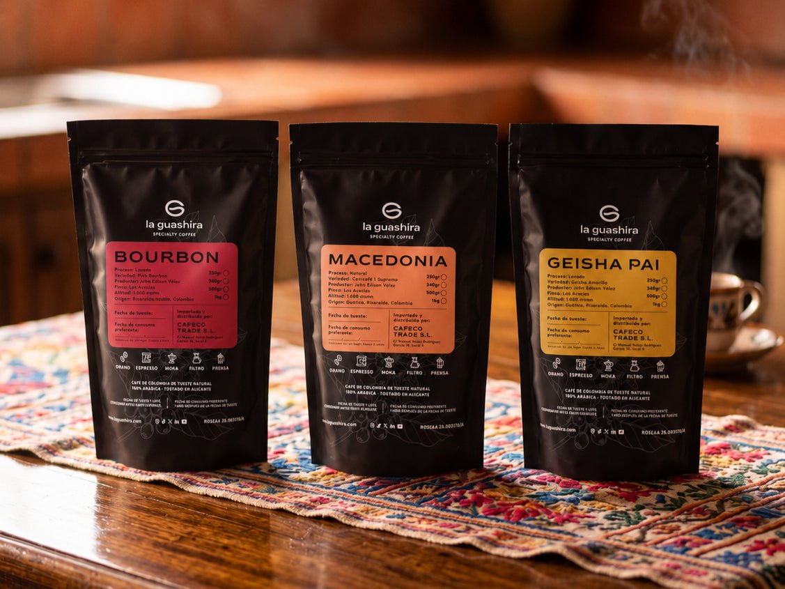 Pack para filtro Café de Especialidad 3x1kg - La Guashira Specialty Coffee